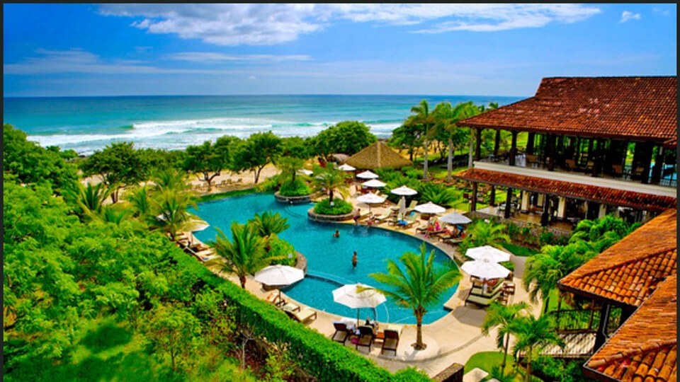Aerial of the Beach Club at Hacienda Pinilla